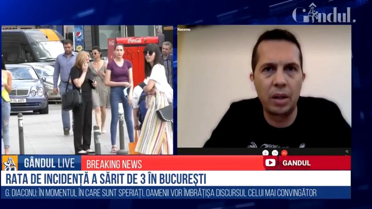 GÂNDUL LIVE. Gabriel Diaconu: România, o țară de „drone și căruțe”! / Ce spune psihiatrul despre un lockdown soft vs. unul hard, în plină pandemie de Covid-19