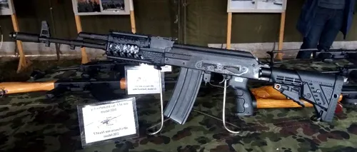 Prototip de ARMĂ DE ASALT, asemenea AKM-ului, produs la Fabrica de Arme din Cugir. AVANTAJELE noului model
