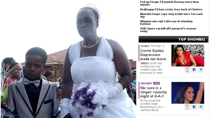 O femeie de 61 de ani s-a căsătorit cu un băiat de opt ani pentru a-i mulțumi pe străbuni