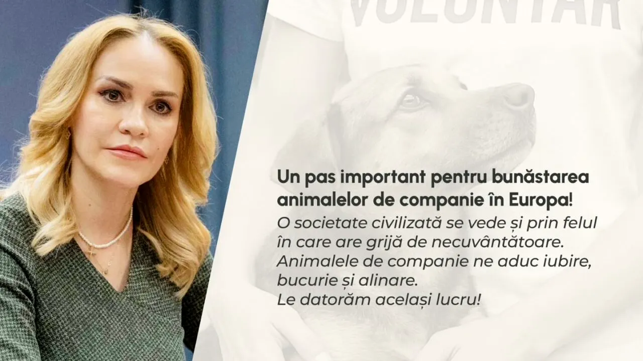 Gabriela Firea anunță reguli pentru animalele de companie la nivelul Uniunii Europene