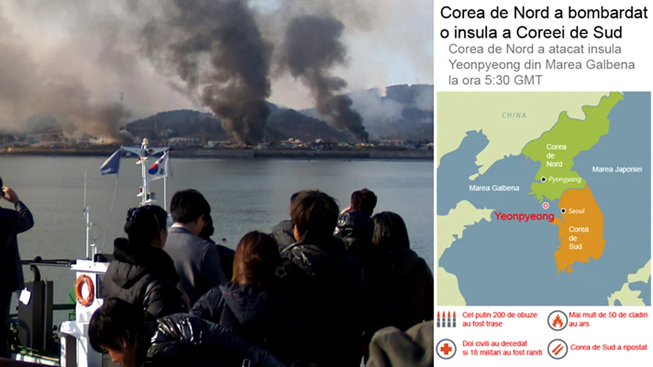 Coreea de Nord a atacat ÎN ACEASTĂ DIMINEAȚĂ Coreea de Sud. Phenianul spune că forțele sud-coreene au atacat primele - VIDEO - LIVE