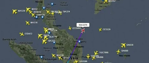 Dispariția avionului Malaysia Airlines nu pare să fie provocată de un atac terorist