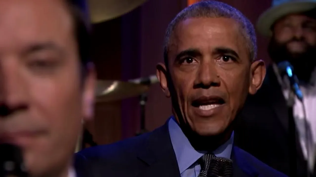 Obama și-a făcut bilanțul pe ritm de R&B și soul, la show-ul lui Jimmy Fallon