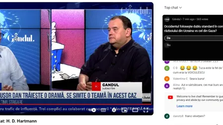POLL Marius Tucă Show: Telespectatorii emisiunii au fost întrebați dacă NATO folosește dublu standard în condamnarea războaielor din Gaza și Ucraina