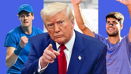 Donald Trump, SURPRIZA de la finala US Open 2025. Președintele SUA, între Sinner și Alcaraz. Reacția primilor doi jucători din lume la tenis