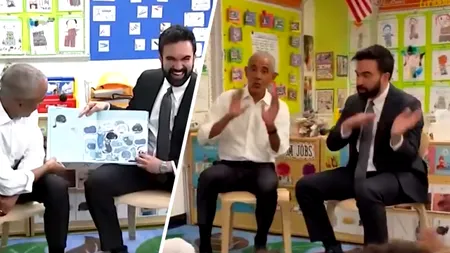Primarul Mamdani și fostul președinte Obama au cântat și le-au citit povești copiilor de la un centru din Bronx: „Să împărțim este un lucru bun”