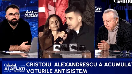 Cristoiu despre revelația alegerilor din 7 decembrie, Anca Alexandrescu: A acumulat voturile anti-sistem de la tot electoratul
