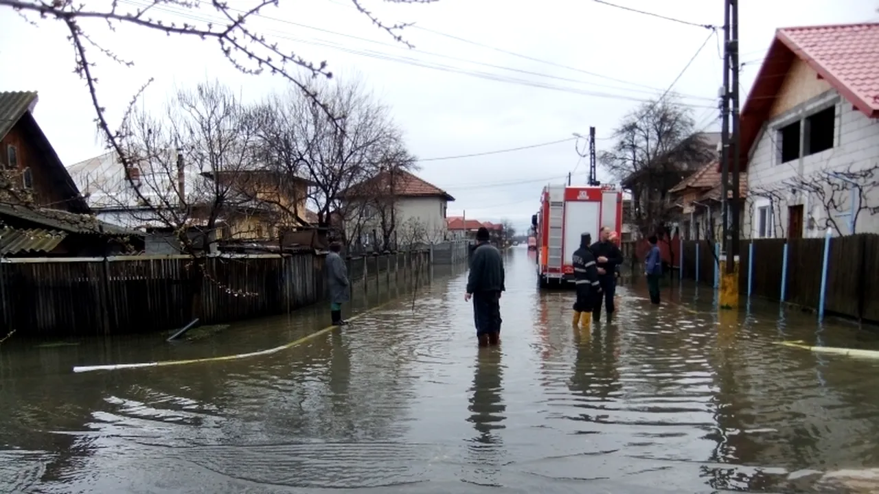 VREMEA. Cod portocaliu de inundații în Teleorman