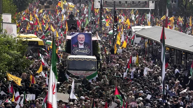 Funeraliile lui Ismail Haniyeh au loc la Teheran. Unde ar urma să fie înhumat fostul lider al Biroului Politic al Hamas