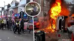 Revolte violente și locuințe incendiate în Belfast după ce un migrant african a înjunghiat un bărbat în față, în ochi și în spate