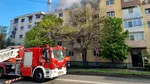 Incendiu puternic într-un bloc din municipiul Craiova