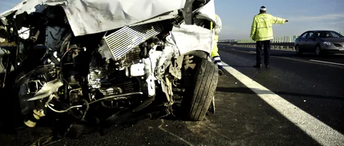 ACCIDENT ÎN LANȚ pe Autostrada A1 București - Pitești. Nu au fost înregistrate victime