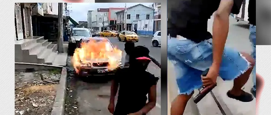 VIDEO | Haos pe străzi în Ecuador / Bărbații care au luat cu asalt un studio TV vor fi acuzați de terorism