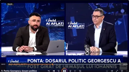 Victor Ponta: „Dacă ajung președinte, voi opri toate DOSARELE POLITICE, inclusiv pe cele ale lui Călin Georgescu”