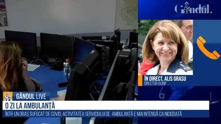 GÂNDUL LIVE. Alis Grasu, manager SABIF: „Pentru urgențe, cod roșu, încercăm să ajungem în maxim 15 minute” / „Trebuie să fim încadrați la codul corect de urgență”