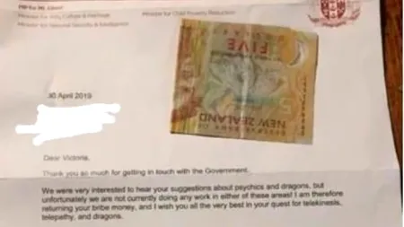 Ideile amuzante ale copiilor: O fetiță a trimis mită unui prim-ministru pentru a sponsoriza un Centru de Cercetare pentru Dragoni