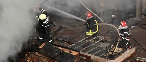 Incendiu puternic la un centru de copii din Onești