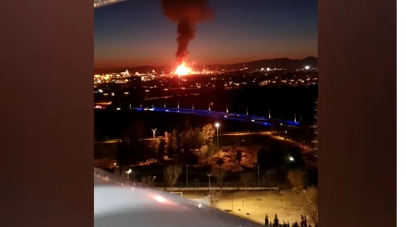 Explozie de amploare într-o uzină chimică din Spania VIDEO
