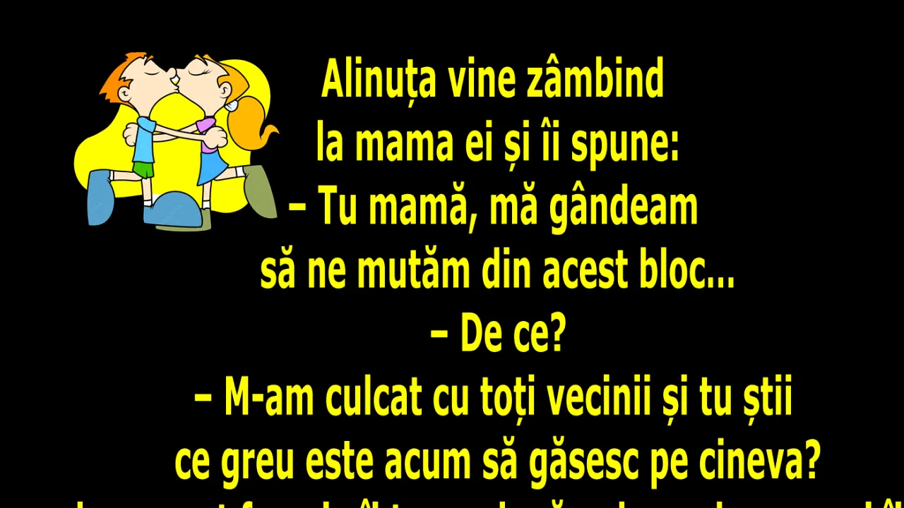 BANCUL de miercuri | Alinuța vrea să se mute din bloc