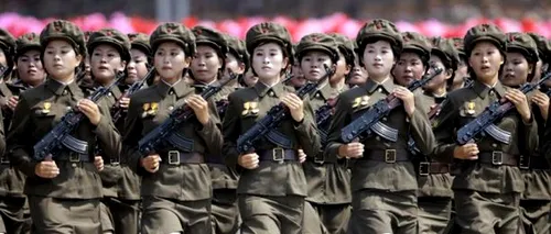 Imagini cu femeile militar din Coreea de Nord. GALERIE FOTO