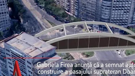 Firea a semnat autorizația de construire a pasajului suprateran Doamna Ghica