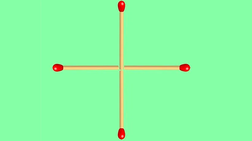 Test IQ exclusiv pentru GENII | Mutați un singur băț de chibrit, pentru a forma un pătrat! PS: Da, se poate!