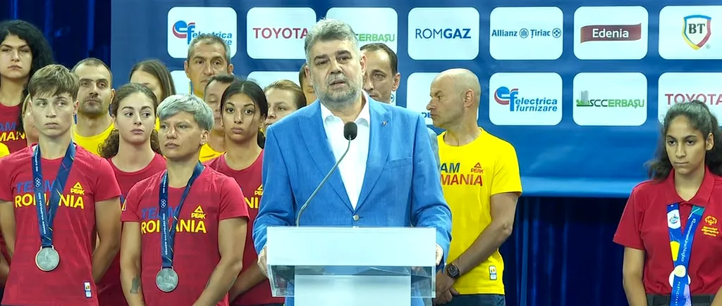 VIDEO | Premierul Marcel Ciolacu a participat la ceremonia dedicată sportivilor români medaliați la competițiile sportive internaționale