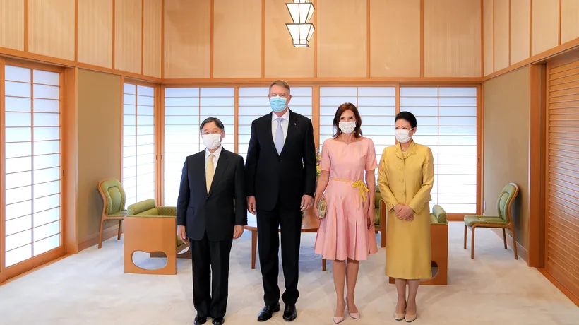 FOTO: Klaus Iohannis s-a întâlnit cu împăratul Japoniei la Palatul Imperial din Tokyo / Protocolul nipon interzice abordarea subiectelor politice