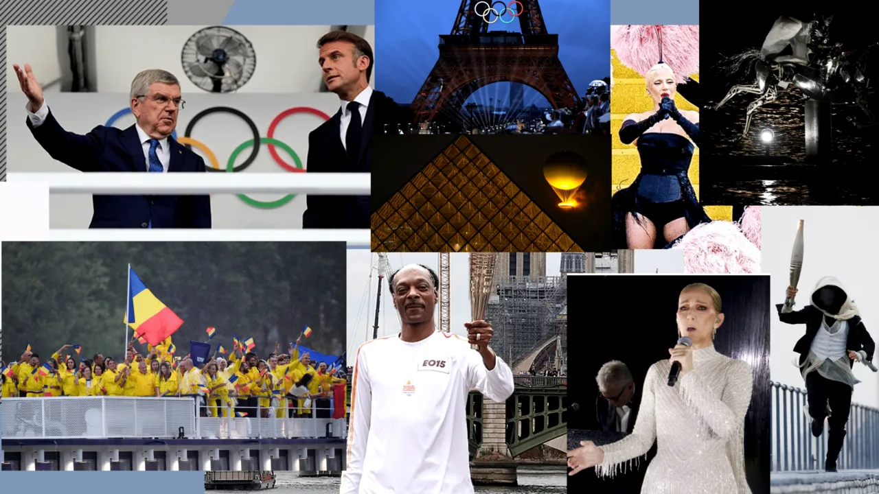 Imagini exclusive de la PARIS. Delegația olimpică a României a defilat pe Sena la ceremonia de deschidere a Jocurilor Olimpice