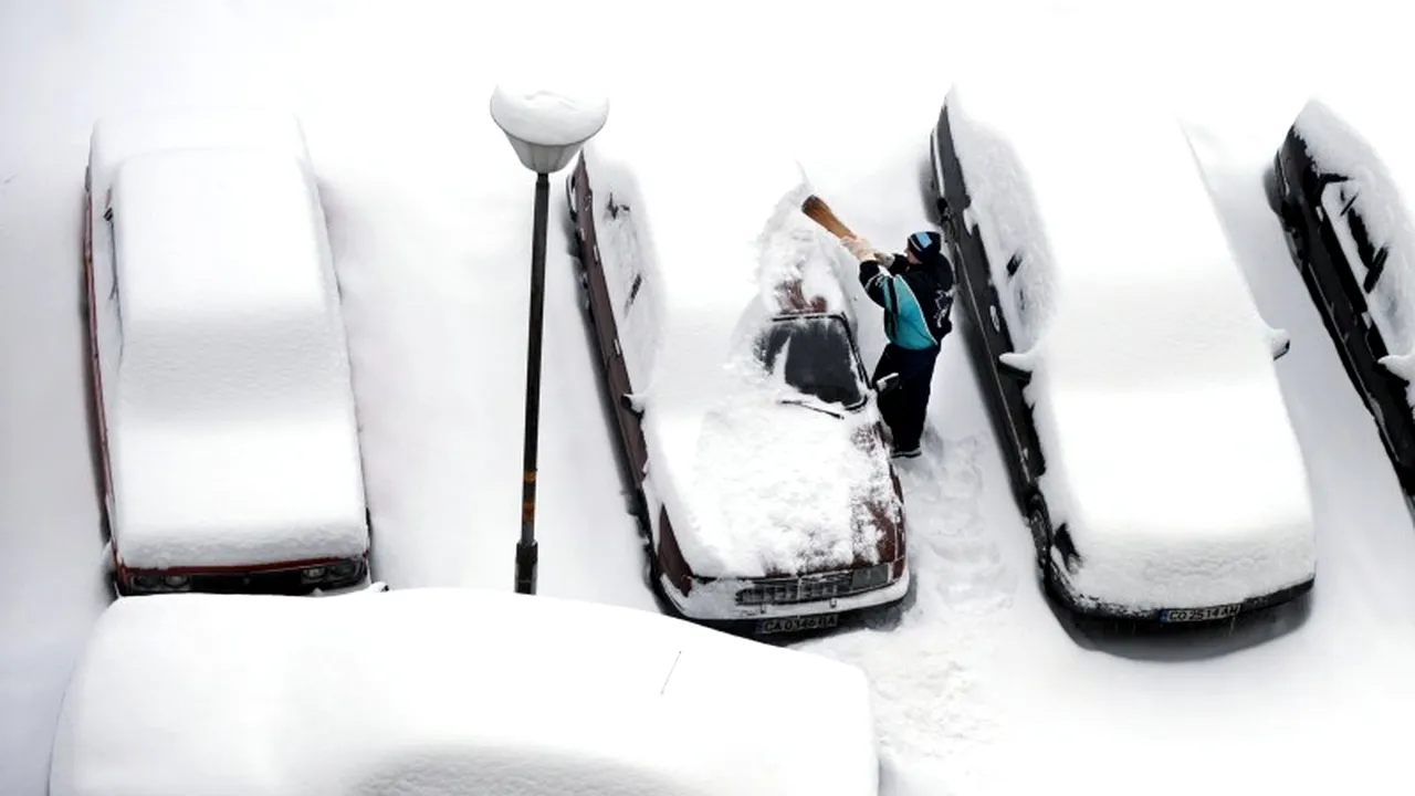 Principalele drumuri din Bulgaria au fost închise din cauza viscolului