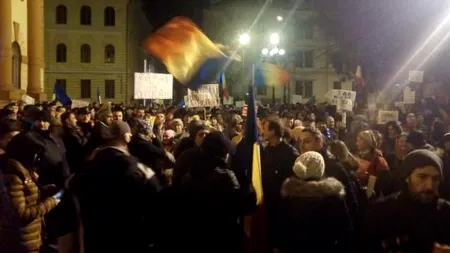 Număr record de protestatari la Brașov: 13.000; 