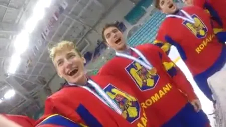 Juniorii României la hochei pe gheață au cântat imnul secuiesc, după câștigarea unei grupe la Campionatul mondial