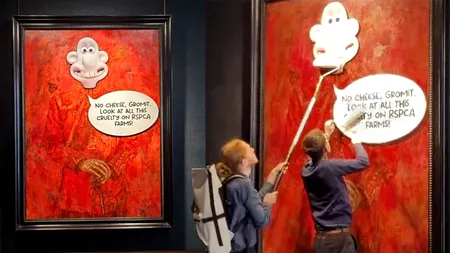 Portretul Regelui Charles al III-lea a fost VANDALIZAT de activiștii pentru drepturile animalelor. Anul trecut, ei i-au furat mieii monarhului