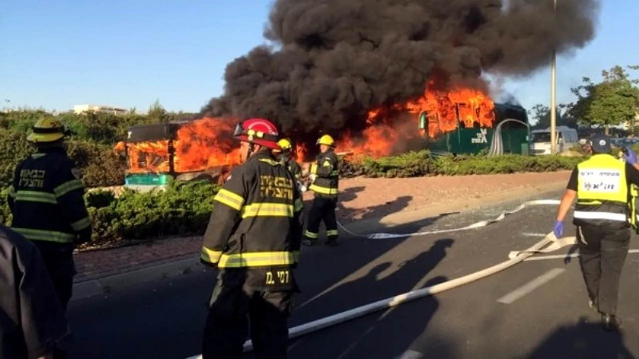 Explozie într-un autobuz din Ierusalim. Peste 20 persoane au fost rănite de o bombă
