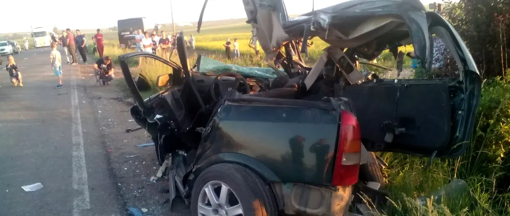Accident pe DN2, între Siret și Bălcăuți, Suceava. Un autoturism a lovit un autocar și un TIR FOTO