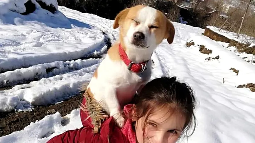 O fetiță de 9 ani și-a cărat câinele în spate, prin zăpadă, pentru a ajunge cu el la veterinar. A mers așa doi kilometri, iar povestea sa a impresionat o lume întreagă