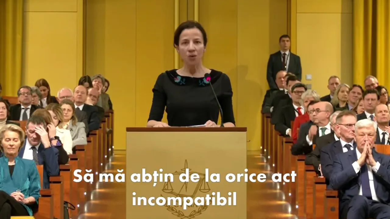 Roxana Mînzatu, vicepreședinte al Comisiei Europene, a depus jurământul în fața Curții de Justiție a Uniunii Europene