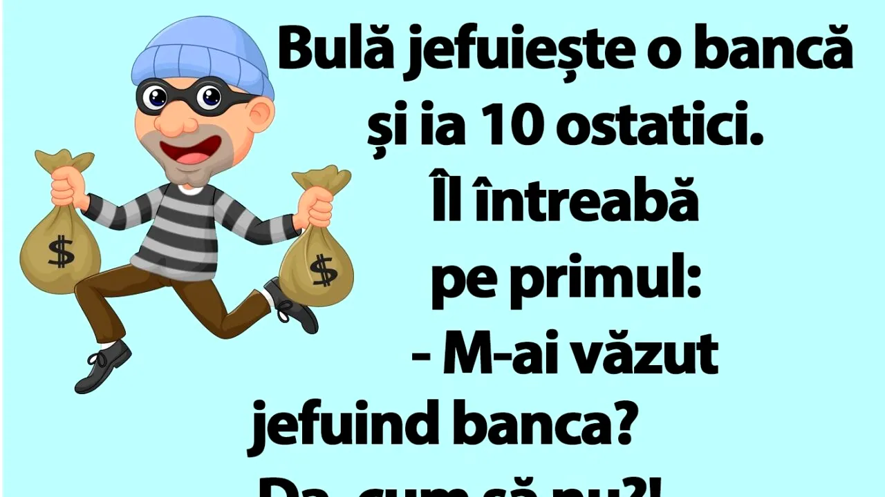 BANC | Bulă jefuiește o bancă și ia 10 ostatici