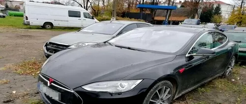 Furată în Norvegia, o mașină Tesla de 52.000 de euro a fost descoperită în localitatea Marginea din Suceava