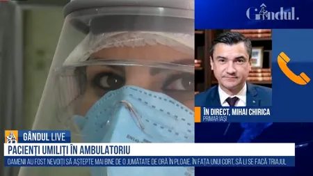 GÂNDUL LIVE. Mihai Chirica, primarul Iașiului: Nu avem o situație neschimbată față de restul țării. Suntem pe creștere și noi