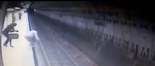 VIDEO. Momentul șocant în care tânăra de 25 de ani este împinsă în fața metroului. Agresoarea a fost arestată. UPDATE