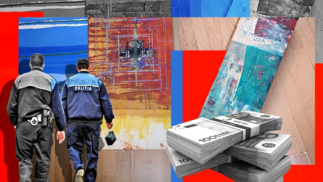 FOTO: Un român a FURAT din casa unui artist austriac nouă tablouri de peste 320.000 de euro. Unde le-a ascuns