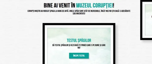 S-a lansat Muzeul Corupției în România, cu o Galerie a Șpăgilor: De la milioane de euro la o oaie