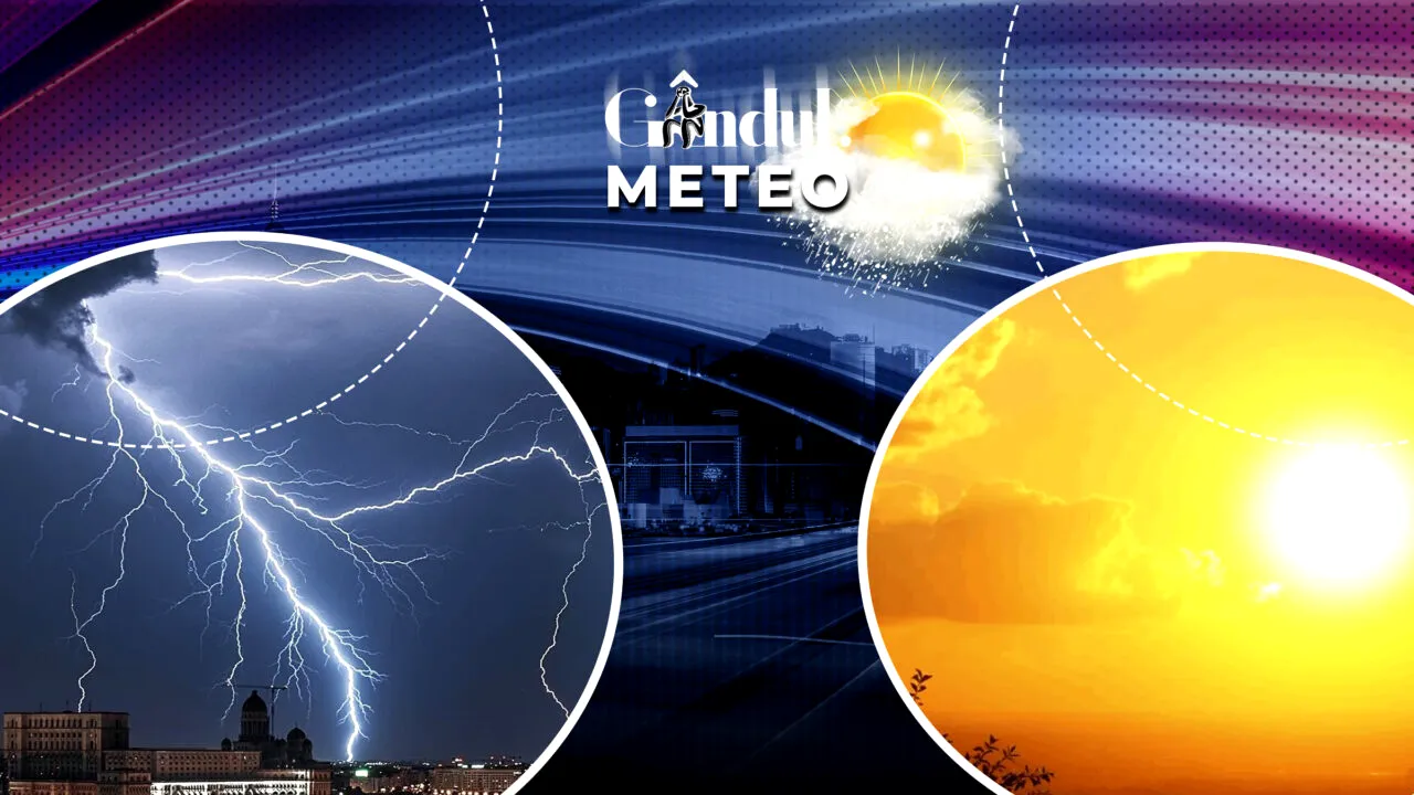 Meteorologii au schimbat prognoza. Ce județe vor fi afectate de averse torențiale și unde va fi caniculă. ANM, noi informații pentru Gândul