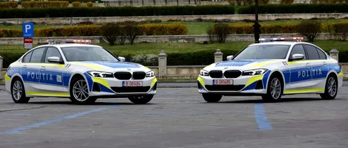 VIDEO | Cum arată și ce caracteristici au noile BMW-uri care au intrat în dotarea Poliției Rutiere. Viteza maximă pe care o ating este de 230 de km/h