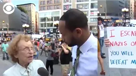 A scăpat din mâinile naziștilor, iar la 89 de ani fotografia ei a devenit VIRALĂ în mediul online. Mesajul simplu pentru Donald Trump 