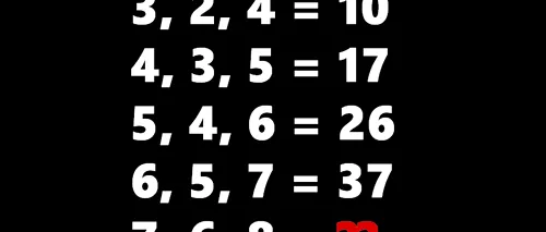 Test IQ exclusiv pentru genii | Rezolvați ecuația dificilă din imagine!