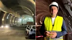Dinel Miruță s-a mai filmat cu o „realizare” la care nu a avut nicio contribuție: Tunelul Urșilor de pe A1. Asta nu l-a împiedicat să-și pună vesta, casca și lavaliera pentru un clip de imagine