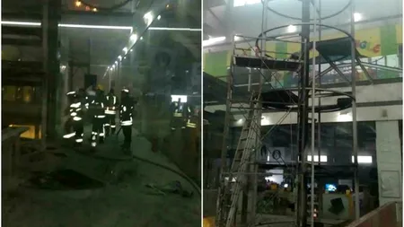 Incendiu la un mall din Arad. Zeci de persoane evacuate