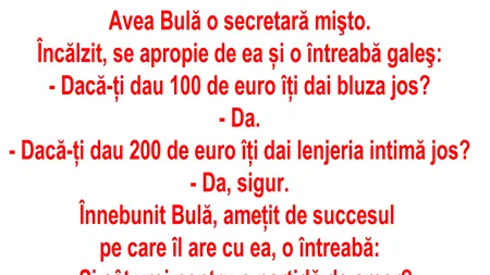 BANC | Bulă are o secretară mișto
